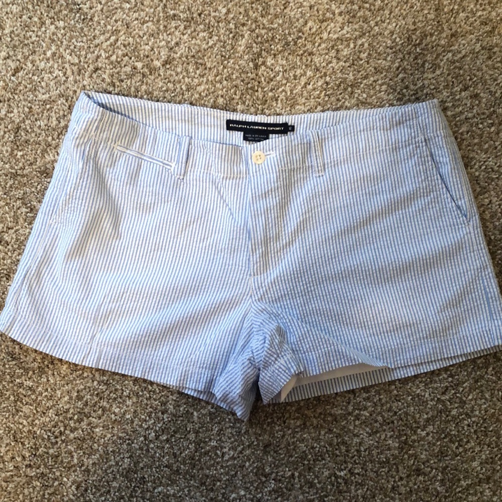 Ralph Lauren Baby Blue Seersucker Shorts